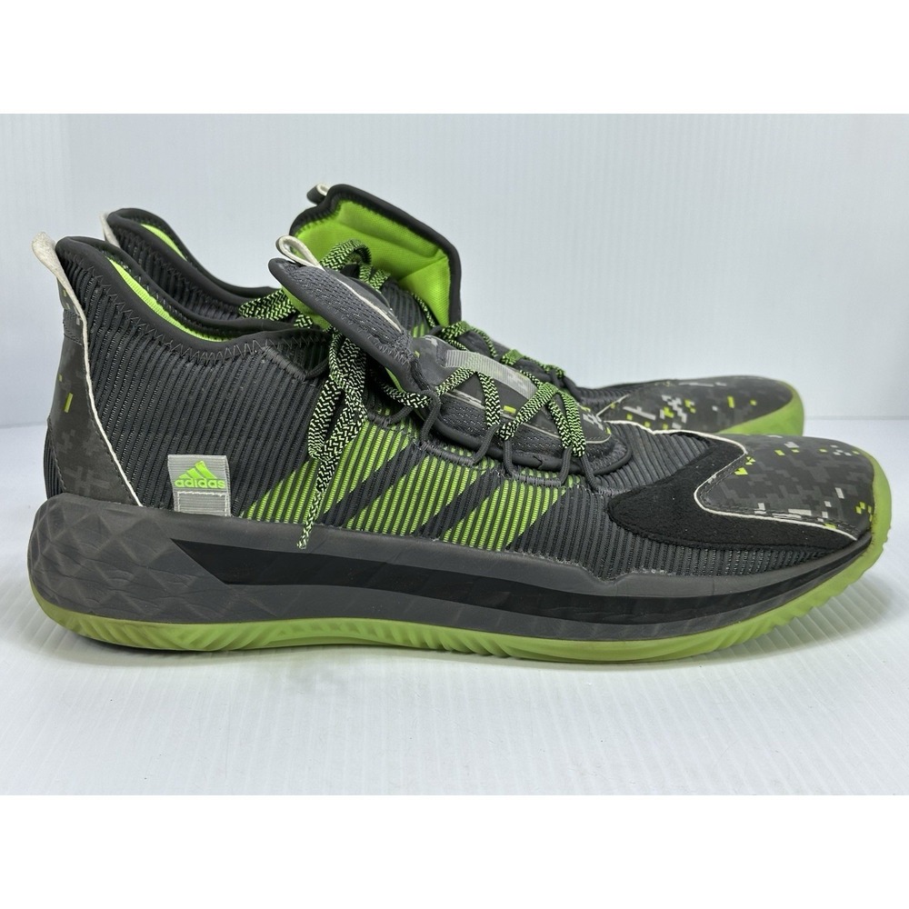 Adidas Pro Boost Low Digi Camo Men's Size‎ 16 Gray Green Used FW8525